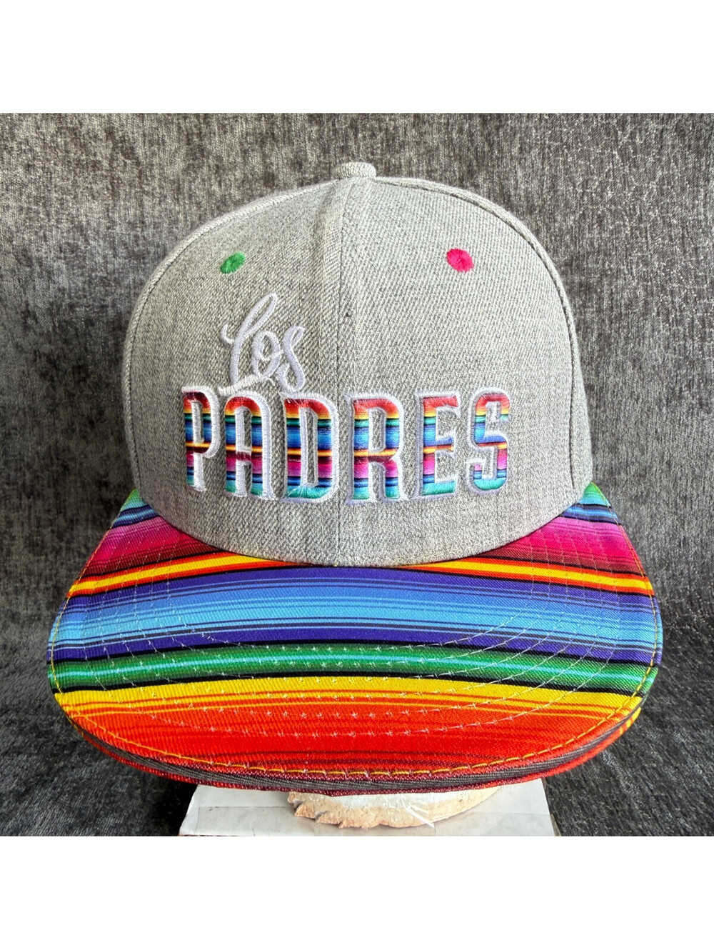 Day of the Dead San Diego Padres Los Padres Sugar Skull Serape Brim Snapback Hat